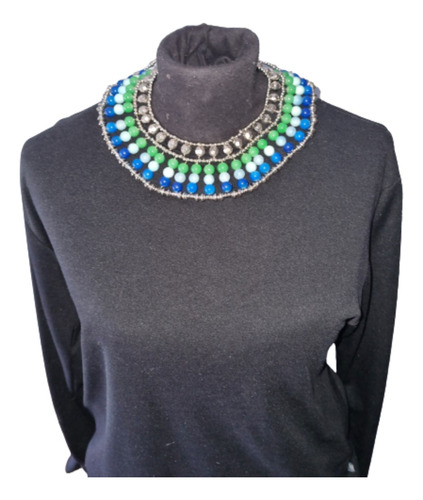 Collar Artesanal De Mujer. Diseño Único.  Moderno 1311