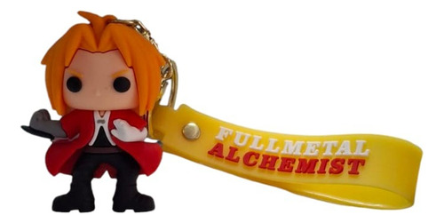 Llavero De Goma Full Metal Alchemist Edward Elric - Eternia Rojo