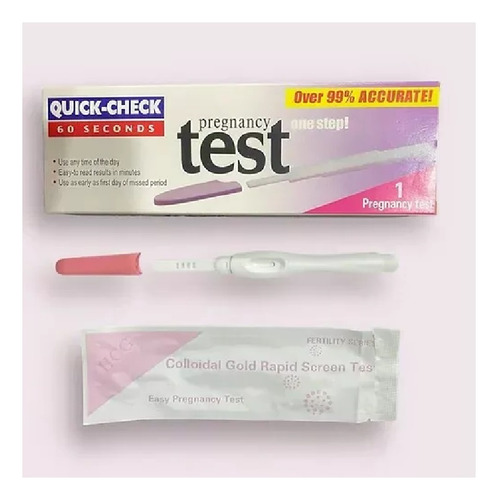 Prueba Embarazo Test Quick Check 60 Segundos Económico