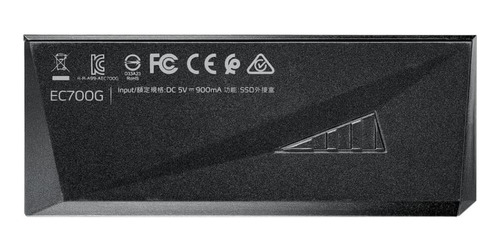 Gabinete Adata De Disco Duro Ec700g Rgb M.2 Sata Usb 3.2 /vc