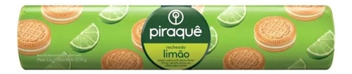 Caixa Bolacha Biscoito Piraquê Recheado Sabor Limão- 120un