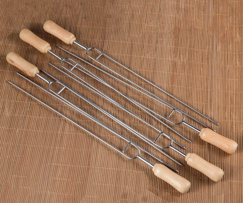 Imeea Pinchos Dobles Bbq Barbecue Pinchos Shish Kebab Mango