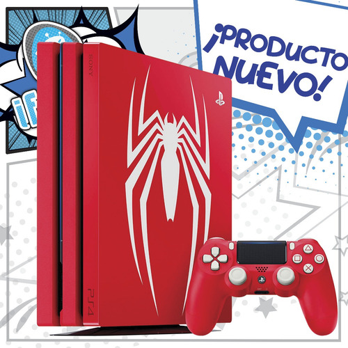 Marvel Spiderman Ps4 Limited Edition Playstation 4 Pro 1 Tb