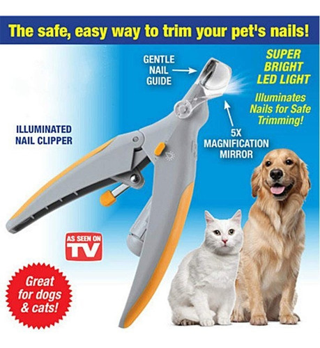 D Cortadora De Uñas For Mascotas Con Luz Led