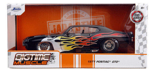 Big Time Muscle 1:24 1971 Pontiac Gto - Coche Fundido A Pres