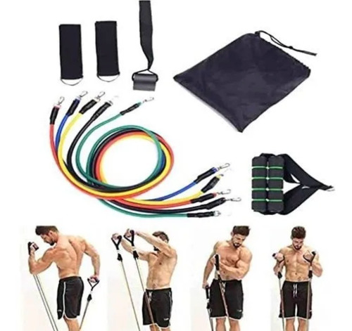 Set De Ligas De Resistencia Crossfit Ejercicio En Casa 11 Pz