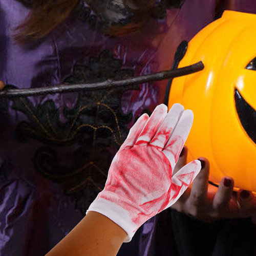 1 Juego De Guantes De Sangre Para Cosplay Y Máscara Espeluzn