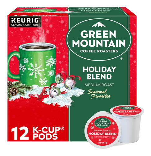 Green Mountain Coffee Roasters K-cups, Holiday Blend, 12 Uni