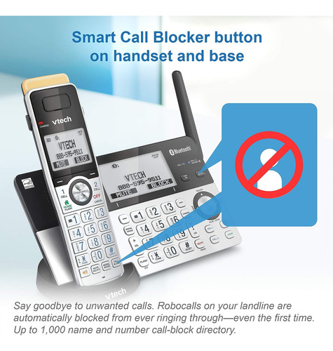 Vtech Is8151-3 Super Long Range 3 Handset Dect 6.0 Cordle...