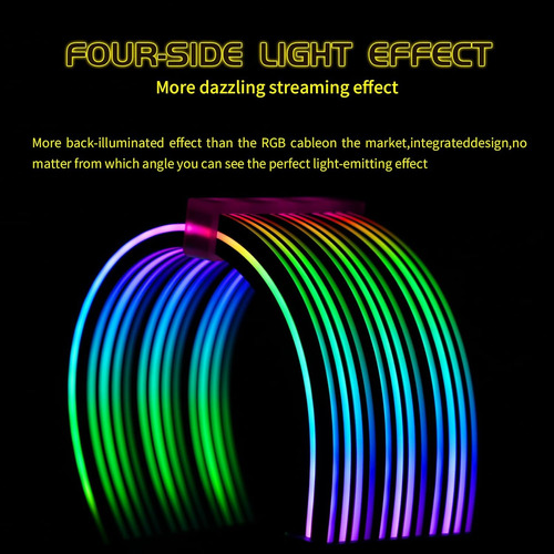 Cable Rgb Sirlyr De 24 Pines, Extensiones De Cables Rgb Psu,