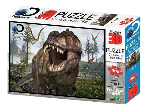 Puzzle Prime 3d 500 Piezas Tyrannosaurus Rex P10171