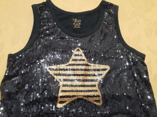 Remera Con Lentejuelas Estrella Niña Talle 8 - Hermosa! 