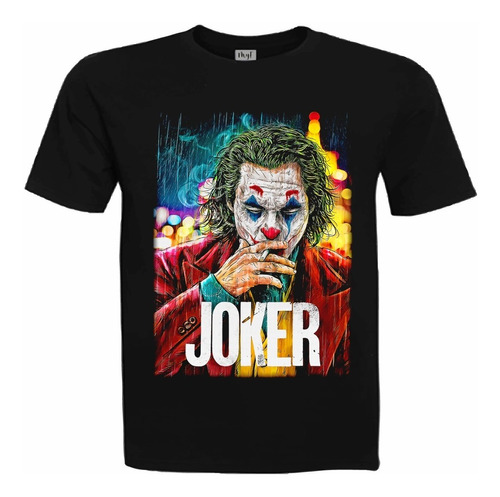 Polera Joker Payaso Manga Corta, 100% Algodón Premium 