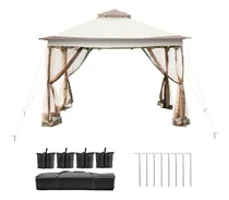 Comprar Gazebo Toldo Carpa Reforzado Plegable Jardin Imperm 3.6x3.6m
