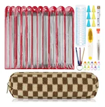 Comprar Aeelike 55 Agujas De Tejer De Doble Punta - Juego De Agujas