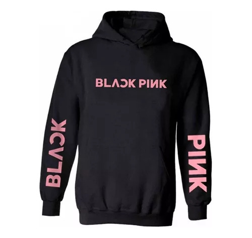 Buzo Canguro Black Pink Kpop Corea Unisex