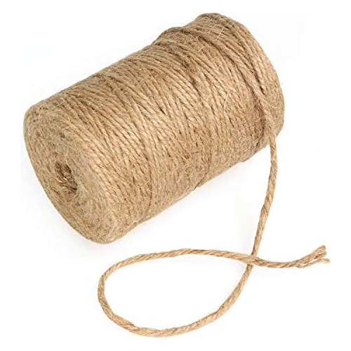 Cuerda De Yute Natural - 328 Pies - Artesana, Envoltura, Emp