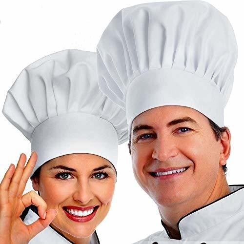 Ipxead Gorro De Cocinero, 2 Unidades Para Adultos, Ajustable