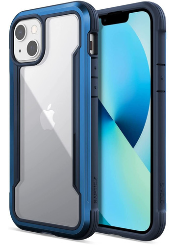 Funda Marco De Aluminio Para iPhone 13 Azul