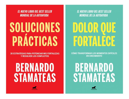 Pack 2 Libros Stamateas - Soluciones + Dolor - Vergara Nuevo