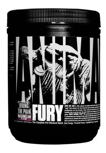 Pre Entreno Universal Animal Fury 30 Servicios Sabor Ice Pop