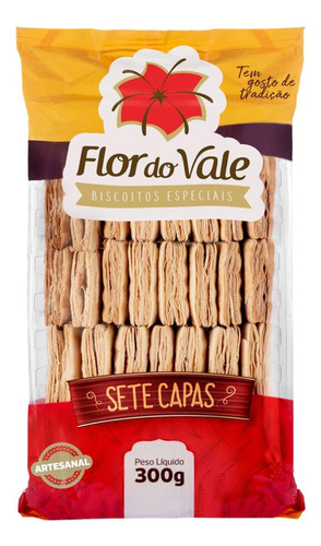 Biscoito Sete Capas Flor Do Vale 300g