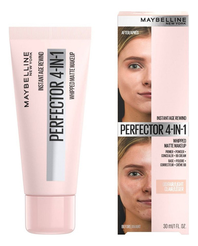 Maybelline Maquillaje Age Rewind Perfector 4-in-1 Matte Tono 01 Light