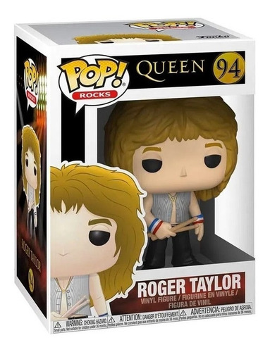 Funko Pop Rocks Nuevo Vinilo 10cm Queen - Roger Taylor