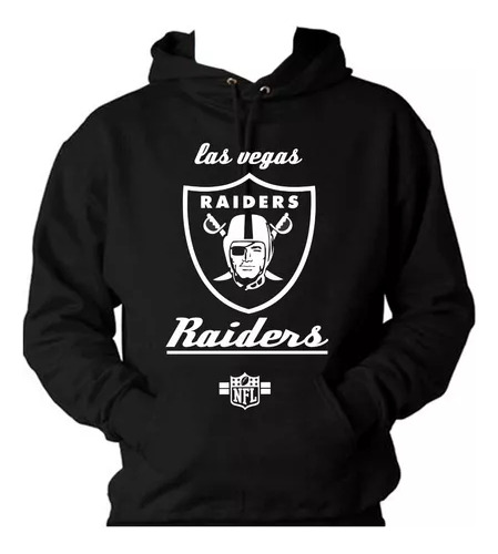 Buzo Canguro Raiders Nfl White Md.1 Infantil