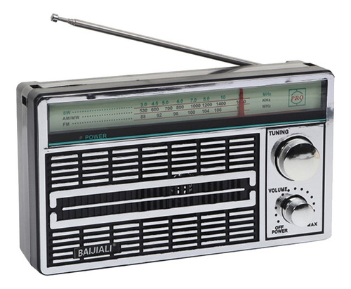 Radio Am/fm/sw Vintage Para Personas Mayores, Con Tecla De A