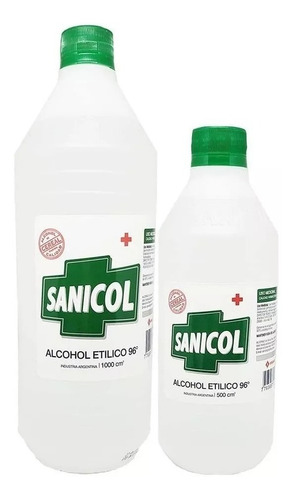 Alcohol De Cereal Sanicol - 1 Litro Apto Gastronomia Licores