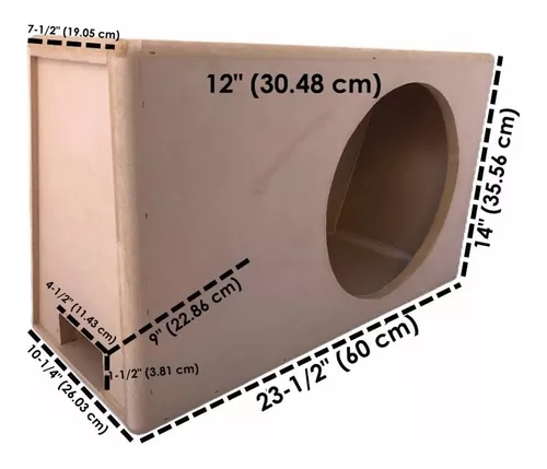 Rosa clásico Escuela primaria Cajon Ventilado Subwoofer 12 Pulgadas 40hz 1.2 Pies Mdf 18mm