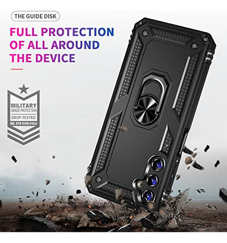 Funda Para Galaxy A14 5g Negro Uso Rudo -5