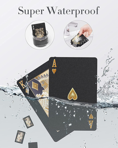 Barajas De Juego Negras Impermeables Con Forma De Diamante,