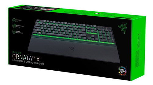 Teclado Gamer Razer Ornata V3 X - Rgb - Spanish Layout Color Negro Inglés