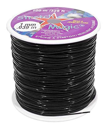 Cordones Cordón Mágico Elástico De 0.039 in  Color Negro 