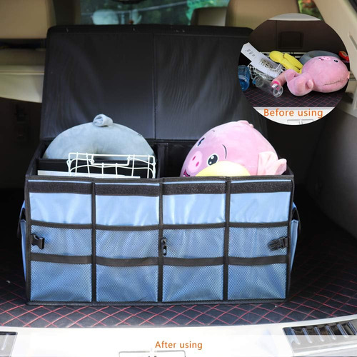 Organizador Plegable Para Maletero Con Múltiples Compartimen