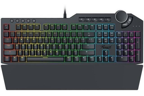 Teclado gamer Rosewill Gamer K90 RGB inglés US color rgb