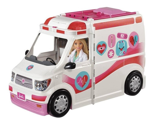 Nova Barbie Veículo Ambulância E Hospital Mattel