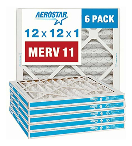 Filtro De Aire Plisado Aerostar, Merv 11, 12x12x1