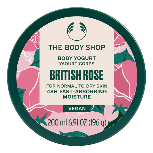 The Body Shop Yogur Corporal British Rose  Absorbe Insta.