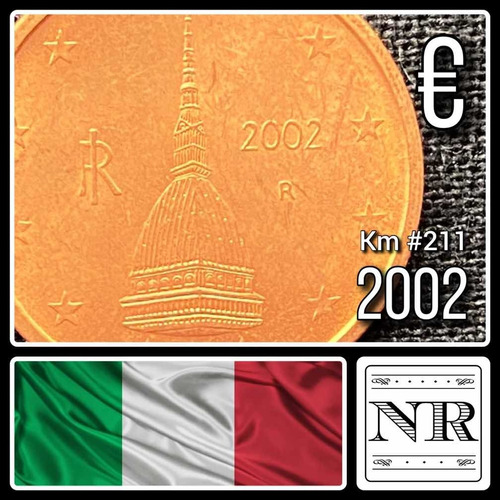 Italia - 2 Euro Cent - Año 2002 - Km #211 - Cupula :
