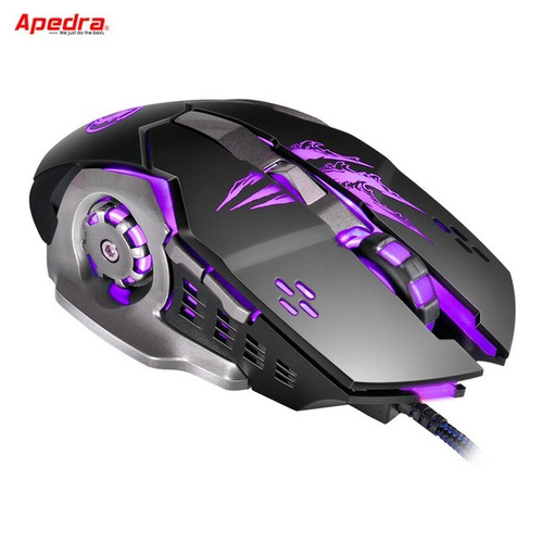 Mouse Gamer Profesional Apedra A8 4lcd + Pad Mouse M