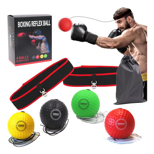 Santify Juego Diadema Pelota Refleja Boxeo Equipo Incluye 4