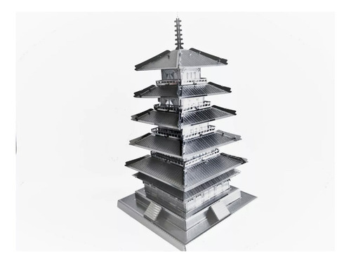 El Rompecabezas 3d De Metal Torre Japonesa De 5 Pisos Juego