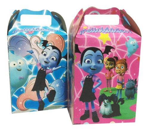 Vampirina 70 Caja Dulcera Dulceros Aguinaldo Bolo Vampirina