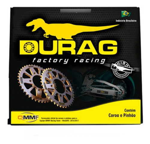 Kit Boneville T100 07-15 Relação Transmissão 43x18 Durag+did
