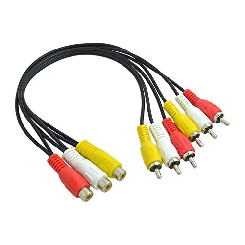 Bronagrand 3 Rca Hembra Jack A 6 Rca Macho Plug Splitter Aud