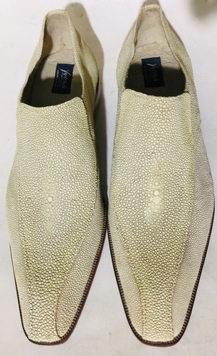 Zapato Cuero Mantarraya Legitimo Modelo Italiano Punta