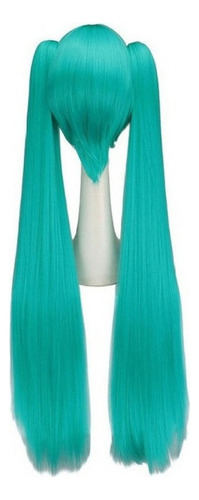 Zl Peruca De Personagem De Anime Hatsune Miku Blue Lake